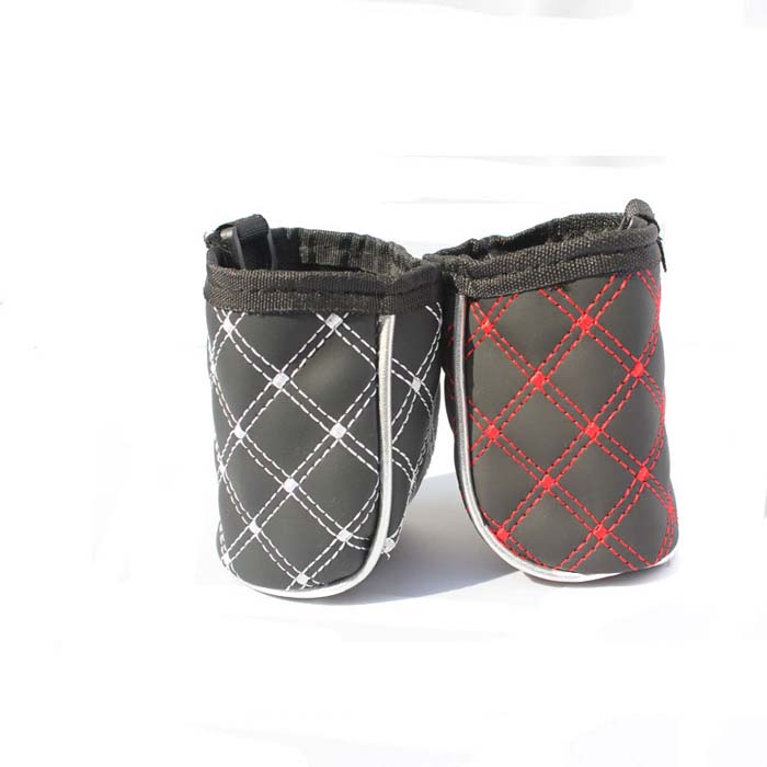 

Air outlet Storage Box Bag holder Car Seat Organizer Catcher Space Store universal red/black check PU leather portable