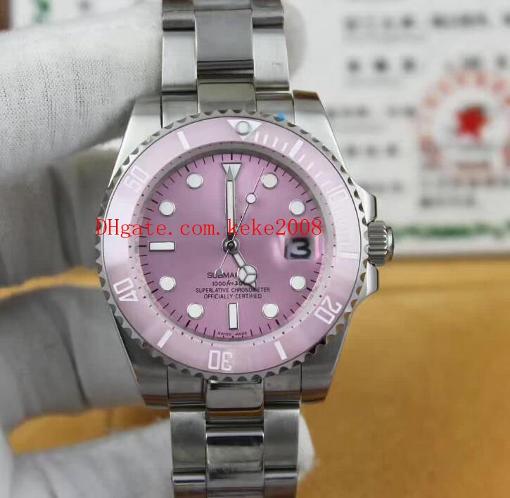 

Luxury High quality Fashion Watch SUB 116610 40mm 36mm Pink Dial Ceramic Bezel Stainless SteelMechanical Automatic Ladies Women's Watches, Red