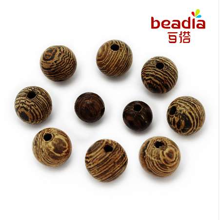 

Beads Wholesale 4 6 8mm Size 20-200pcs/Lot natural wenge wood beads for Jewelry Making Findings