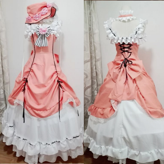 

Ciel Phantomhive Cosplay Costume Anime Manga Kuroshitsuji Fancy Lolita Dress Women Black Butler Ciel Phantomhive Maid Costume