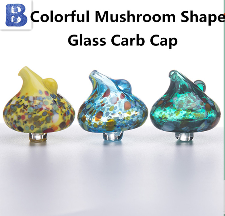 

Colored Glass UFO Carb Caps For Quartz Thermal P Banger Nails Dabber Cool Bong Dab Oil Rigs