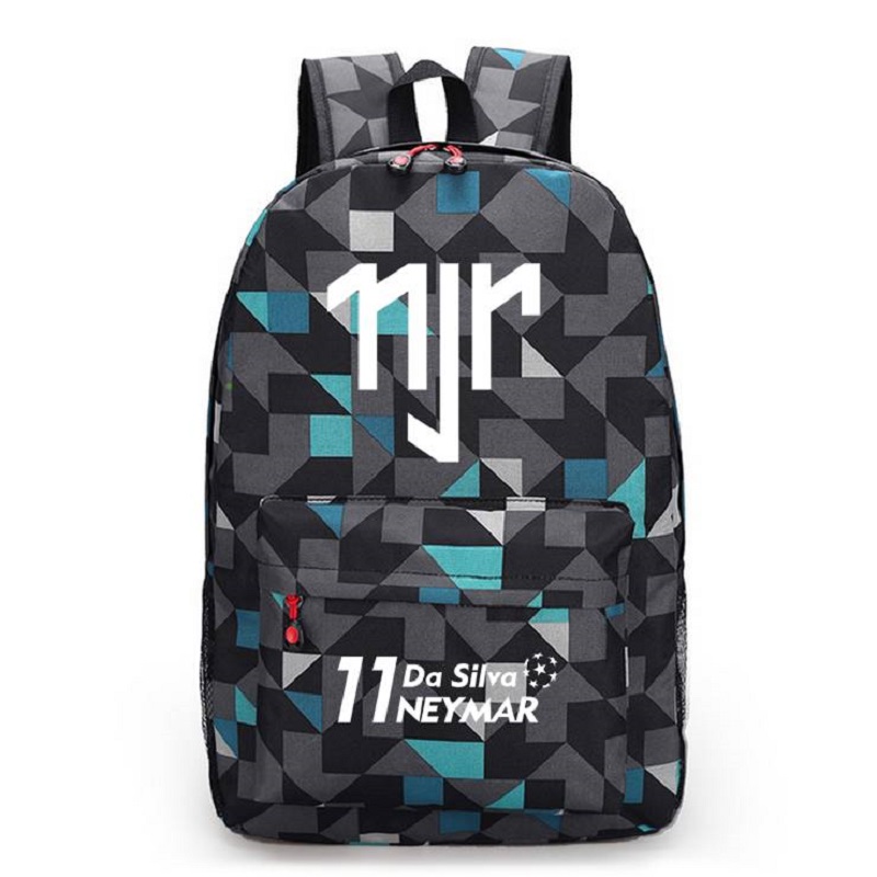 

Neymar JR Canvas Backpack Men Women Backpacks Travel Bag Boy Girl School Bag For Teenagers Foot Ball RuckSack Mochila Escolar, Black
