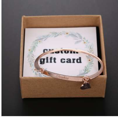 

Name Bracelet,Custom Name Copper Bracelet Personalize Initial Engrave Name Bracelet & Bangle,Valentine day gift,Mothers Day gift