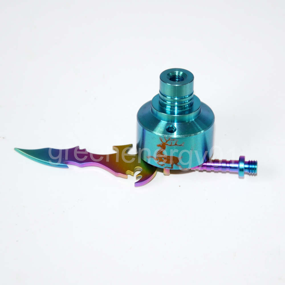

Titanium Carving Tool Wax Carving Tool Kit GR2 Sword Type Tool of 14mm 18mm Titanium Nail Dabber with Carb Cap