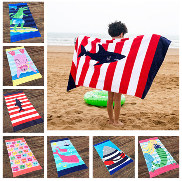 

160*80CM Beach towel letter animal design microfiber swimming blanket women's swim trunks print adult Kids cotton outdoor bath towel LC878