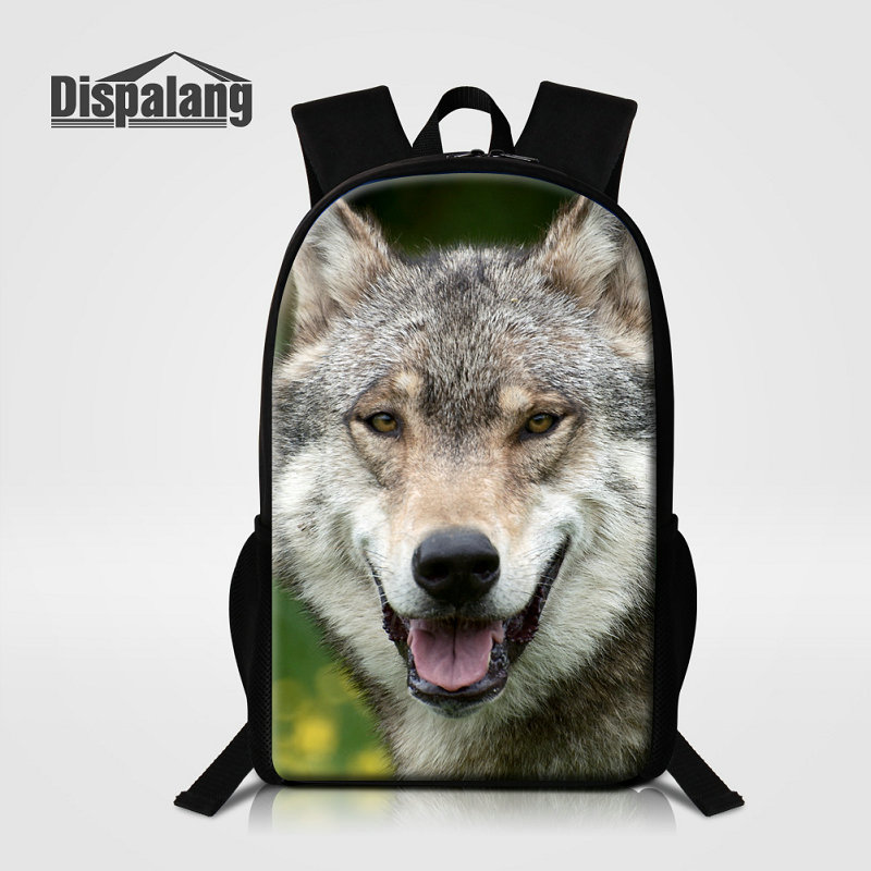 

Personality Cool Wolf Lion Animals Children School Bags Backpack Multi-function Designer Backpacks For Men's Casual Daypack Bagpack Rucksack, As the picture show