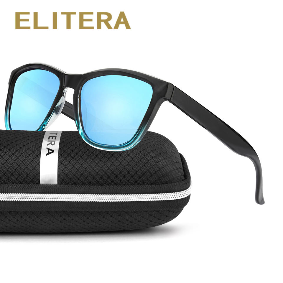 

ELITERA New Fashion Polarized Women Sunglasses Famous Lady Gradient Colors Coating Mirror Sun Glasses UV400