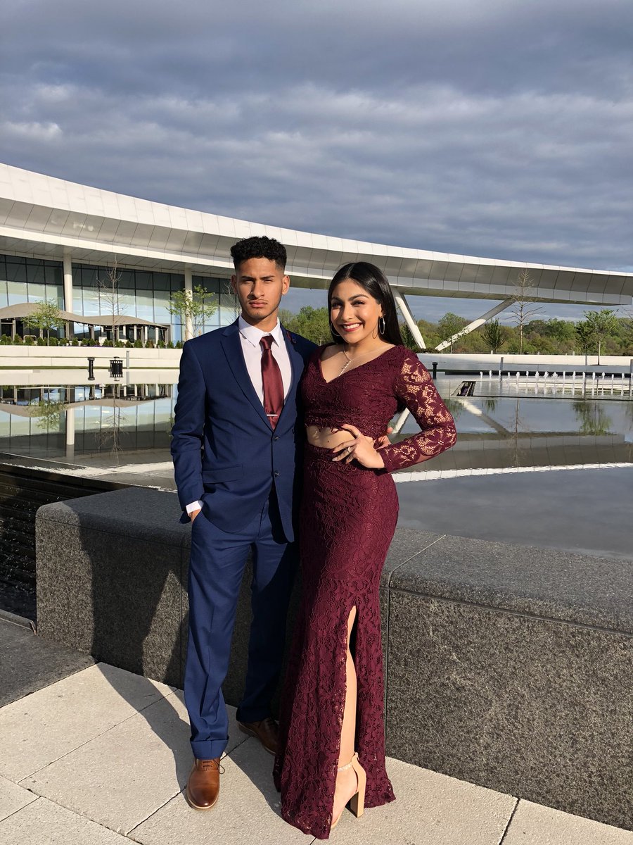 

V Neck Two Pieces Prom Dresses Long Sleeve Burgundy Lace Formal Dresses Leg Slit Graduation Party Dresses, Orange