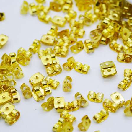 

100 pcs/lot Alloy Earring Backs Bullet Stoppers Earnuts Earring Plugs DIY Gold Silver Plated Findings Jewelry Accessories #JA004