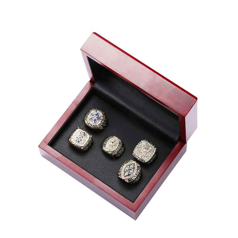 

5PCS 1971 1977 1992 1993 1995 Cowboys Championship Ring SIZE 11 Souvenir Men Fan Gift Wholesale