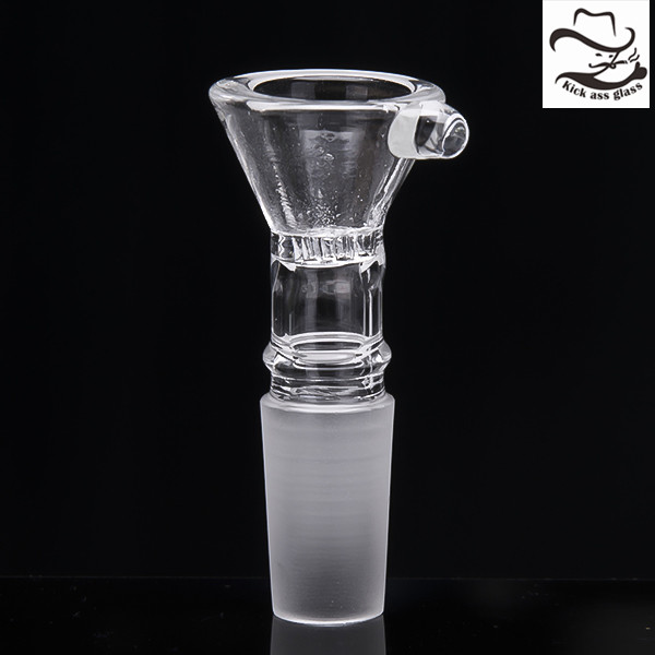 

14mm Male Glass Bowl Comb Screen 60mm Height Clear Glass Bowls Smoke Accessory Portable dab rig 687