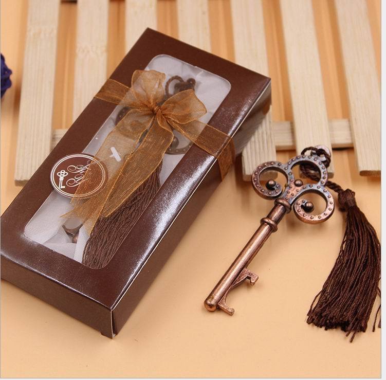 Antique Victorian Key Bottle Opener Wedding Favors Guest Gift For