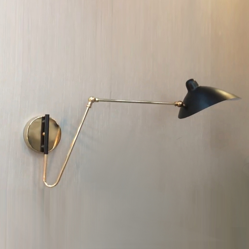 

Modern decorative adjustable arm metal wall lamps long arm wall lights LED wall scones for hotel home bedroom living room decor