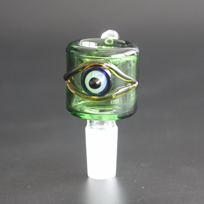 

Heady colorful Glass Eye Bowl for Hookahs Bongs With Male 14mm joint High Quality Bong bowls water pipes Dab Rigs