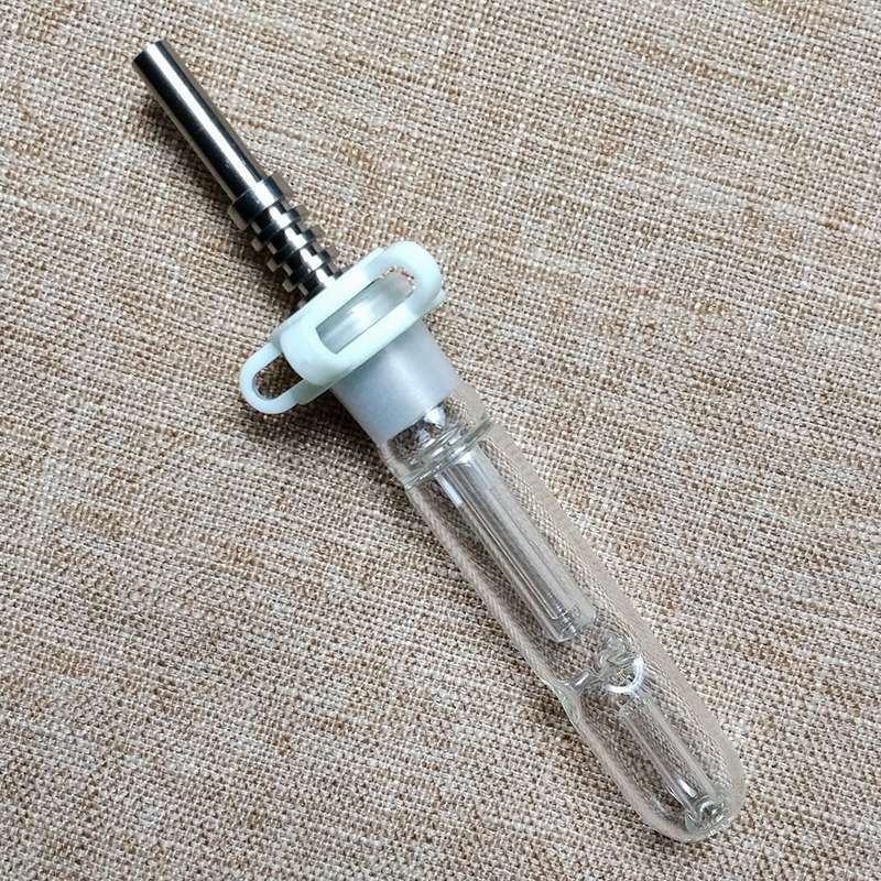 

10mm 14mm 19mm Joint Nector Collectors Dab Straws Hand Pipes With Titanium Nail Nector Collector Kits NC
