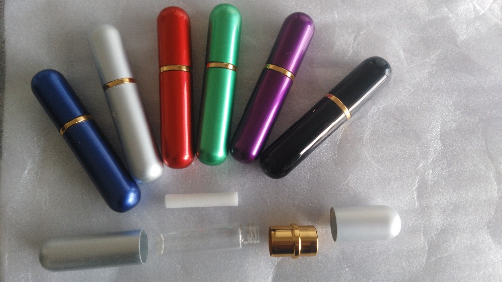 

90sets Blank Aluminum Nasal Inhaler w/ 200wicks 6 colors Metal Inhaler for Essential Oil Aromatics Delux pick colors re-use gift