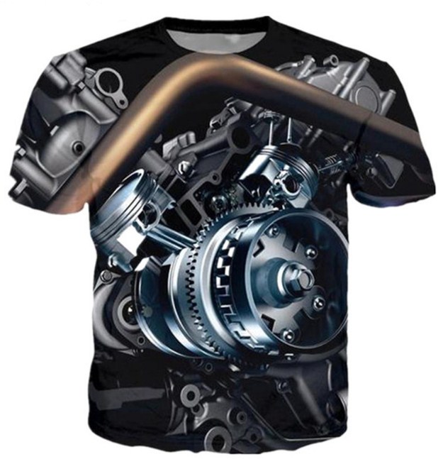 

New Arrival Heavy Metal Retro Camera T Shirt Men/women 3D Printed T-shirts Short Sleeve Harajuku Style T-shirt Streetwear Tops A02, Multi