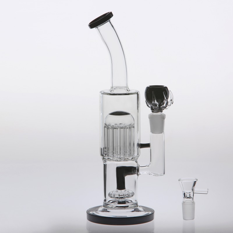 

23cm Dab Rigs Glass Bong Cheap Joint 18.8mm Two Function Smokign Water Pipes Arm-tree&Headshower Percolators Recycler Oil Rigs Glass Bongs i