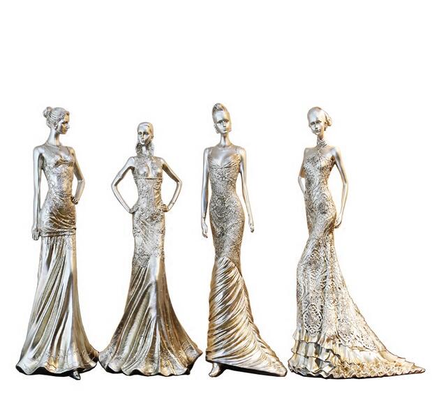 

jewellery 4style Women's creative home furnishings resin crafts Wedding clothing store decorations ornaments Female mannequin 1pc C547