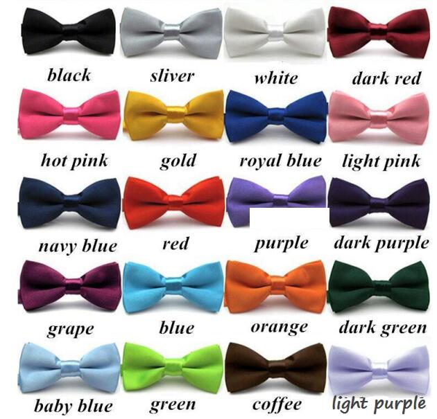 Boy Tie Kids Baby School Boy Wedding Necktie Neck Tie Elastic Solid 11 Colors BH