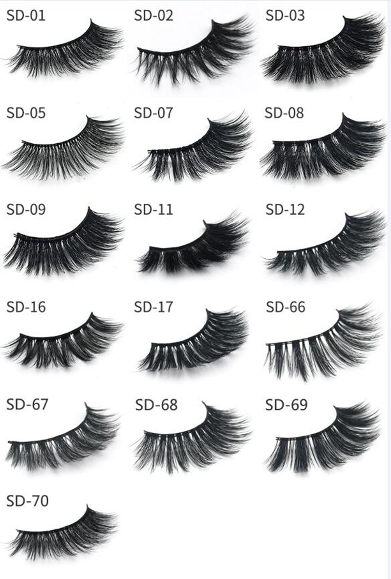 

IN stock!!HOT New 3D Mink Eyelashes Eyelashes Messy Eye lash Extension Sexy Eyelash Full Strip Eye Lashes Thick DHL shipping
