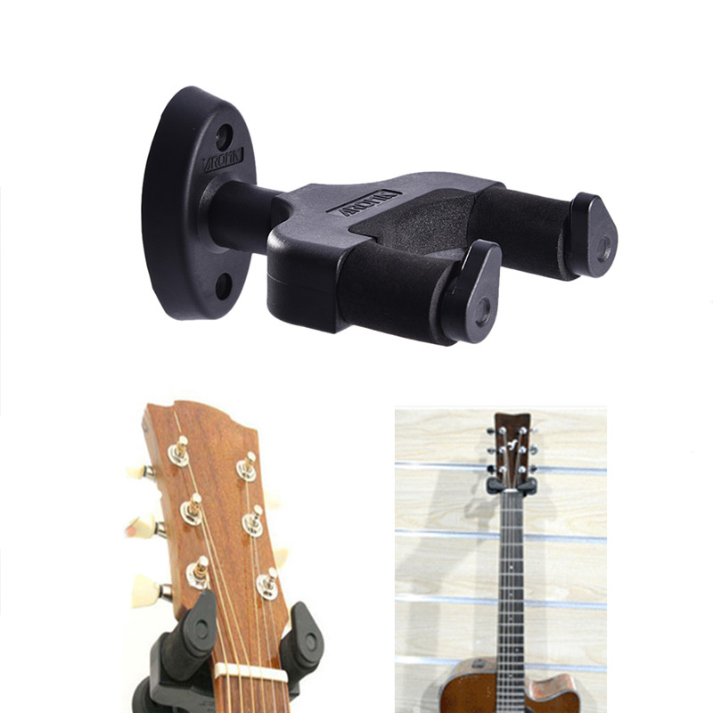 

Aroma AH-81 AH-85 GUITAR Bass Parte Soporte Universal Bloqueo Automático Guitarra Pared Bastidores montaje en Pared Guitar Hanger Soporte