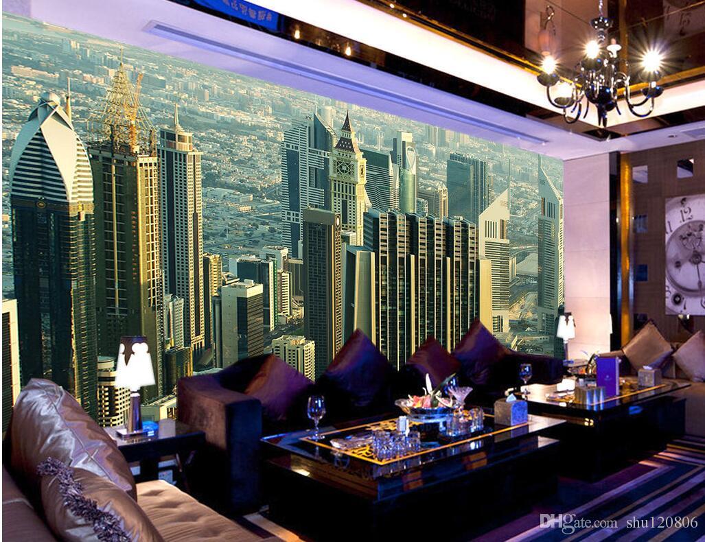 

3d wallpaper custom photo Modern urban landscape background wall living room Home decor 3d wall murals wallpaper for walls 3 d, Picture shows