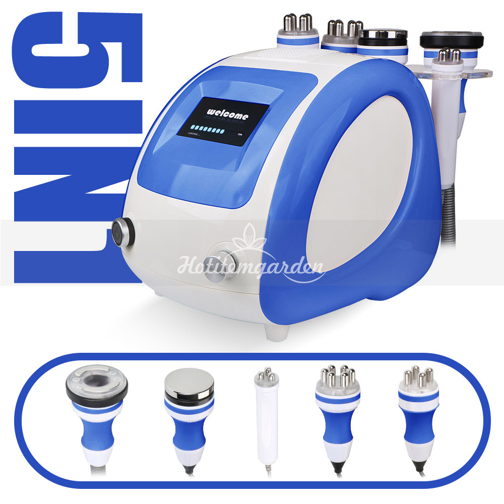 5 In 1 Ultrasonic Cavitation Radio Frequency Slimming Machine Vacuum Body Weight Loss Beauty Equipment Facial Skin Tightening Machine