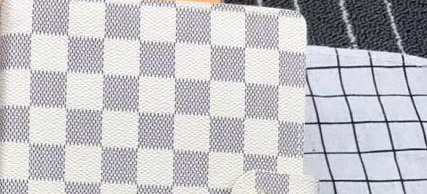 White plaid