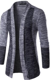 Mens Colors Patchwork Cardigans Fashion Long Sleeved Autumn Winter Sweaters All Match Sweatshirts