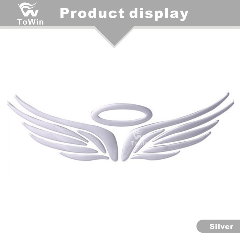 Personalized car stickers Angel Wings stickers car styling accessories motorcycle stickers 15cmx11.3cm csfssd Color : Black