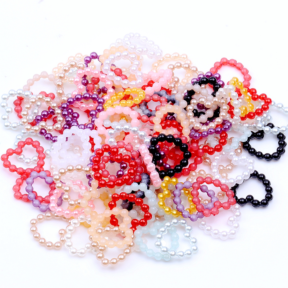 Acrílico Perla Corazón Adorno Boda Marfil O Blanco 11MM Craft