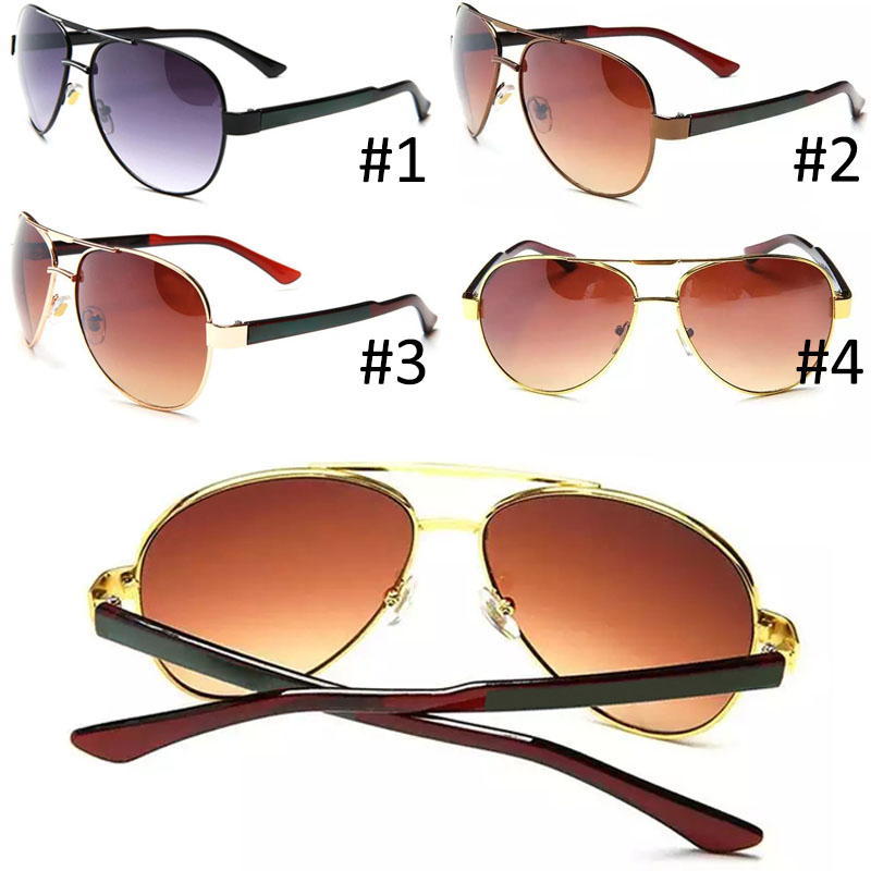 

Double Beam Sunglasses Men and Women Classic Big Frame Sun Glasses 100% UV Protection Eyewear 4 Colors Nice Face Goggles