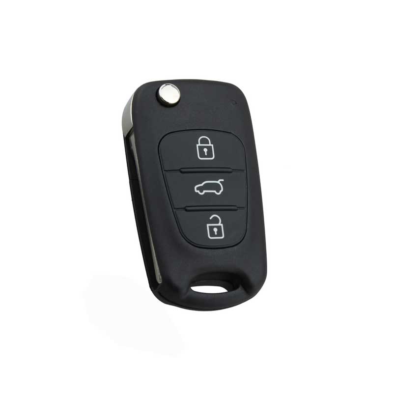 Car Replace Flip Key Shell fit for KIA K2 K5 Remote Case Fob Uncut Blade 3 Buttons-image-415862153