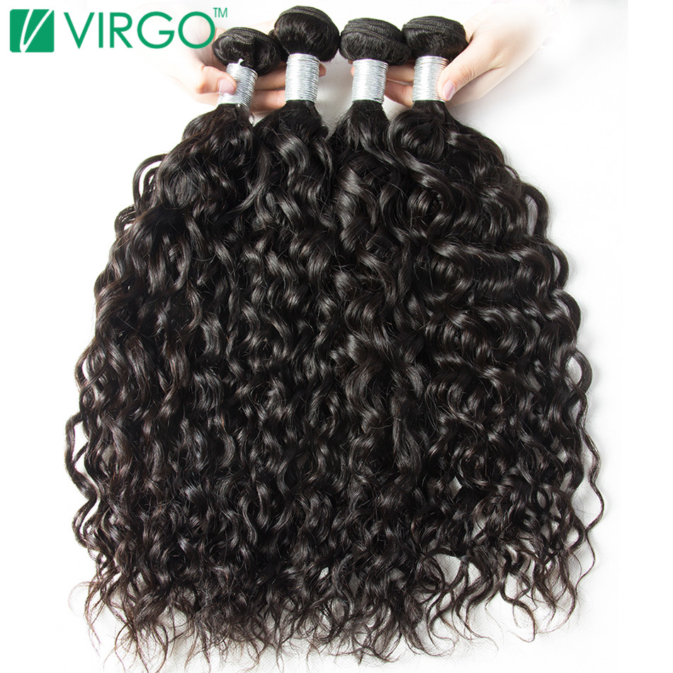 

Volys Virgo Brazilian Water Wave Human Hair Extensions Remy Hair Weave Bundles Natural Black 1 Piece/Lot Can Buy 3/4/5 Bundles