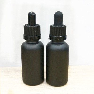 

New Empty 30ml Matt Black Glass Dropper Bottles w/ glass eye dropper pipette for essential oils aromatherapy lab chemicals