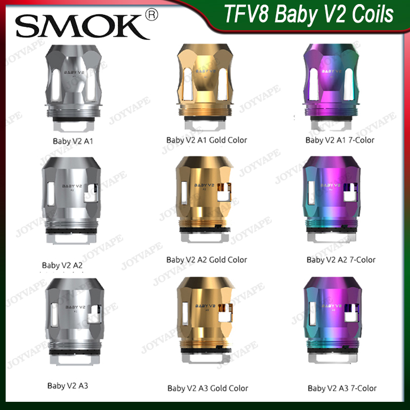 

SMOK TFV8 Baby V2 Coils A1 A2 A3 Cores Heads Baby V2 Replacement Coil for TFV8 Baby V2 Atomizer Tank 100% Orginal