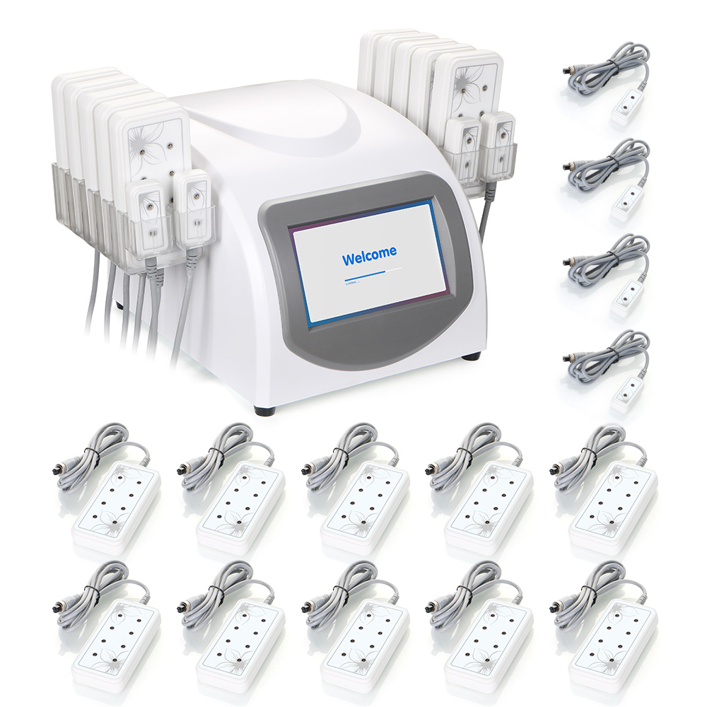 Nouveau 5mw Lipo Laser 88 Diodes Lipolyse 14 Tampons Corps Minceur Perte De Poids Fat Burning Beauty Machine