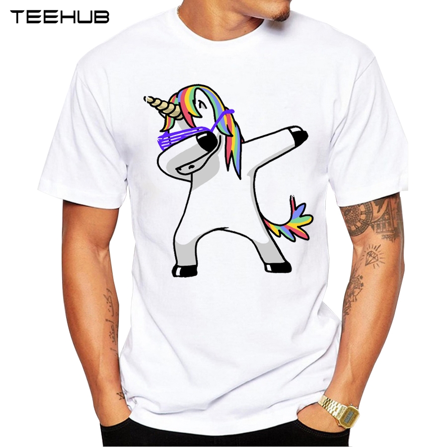

Summer Fashion Dabbing Pug T Shirt Newest Men Funny T Shirts Dabbing Unicorn Cat Zebra Panda Tops Hip Hop Tee, 1714