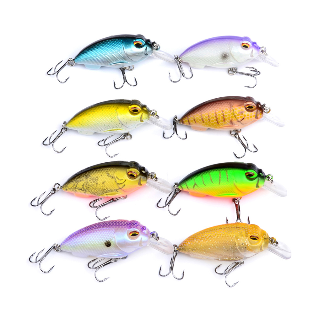 

New Classic style Rattlin River Bass Fishing Crankbait 7cm 13.5g Micro fat Fish Vibration Swimming Crank lure