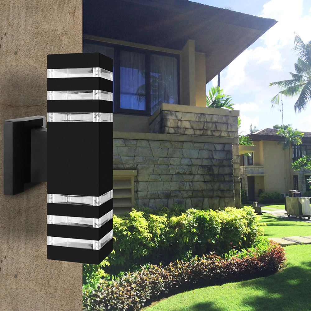 PORTA in acciaio inox SOLAR POWER Muro Luce LED Illuminazione da esterni giardino albero