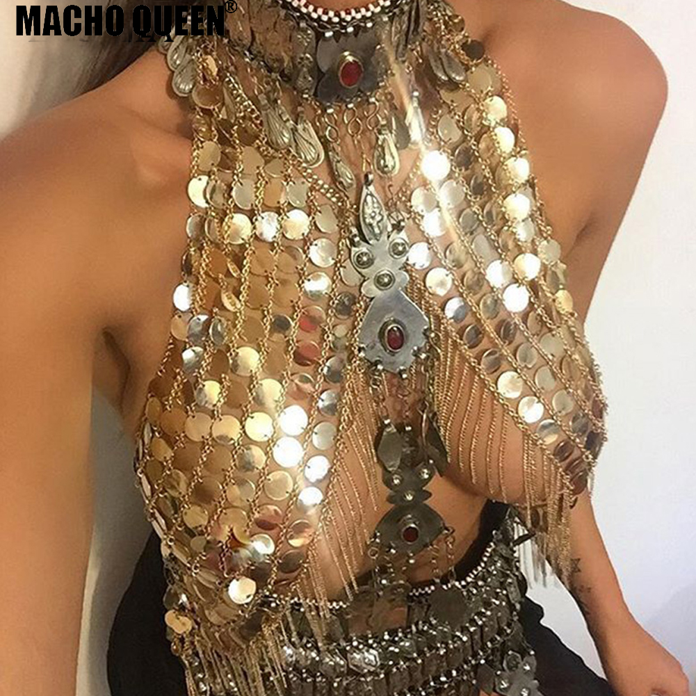 Handmade Holographic Burning Man Costumes Clothes Festival Rave Clothings Outfits Gear Sexy Body Chain Harness Lingerie Crop Top-image-421352693
