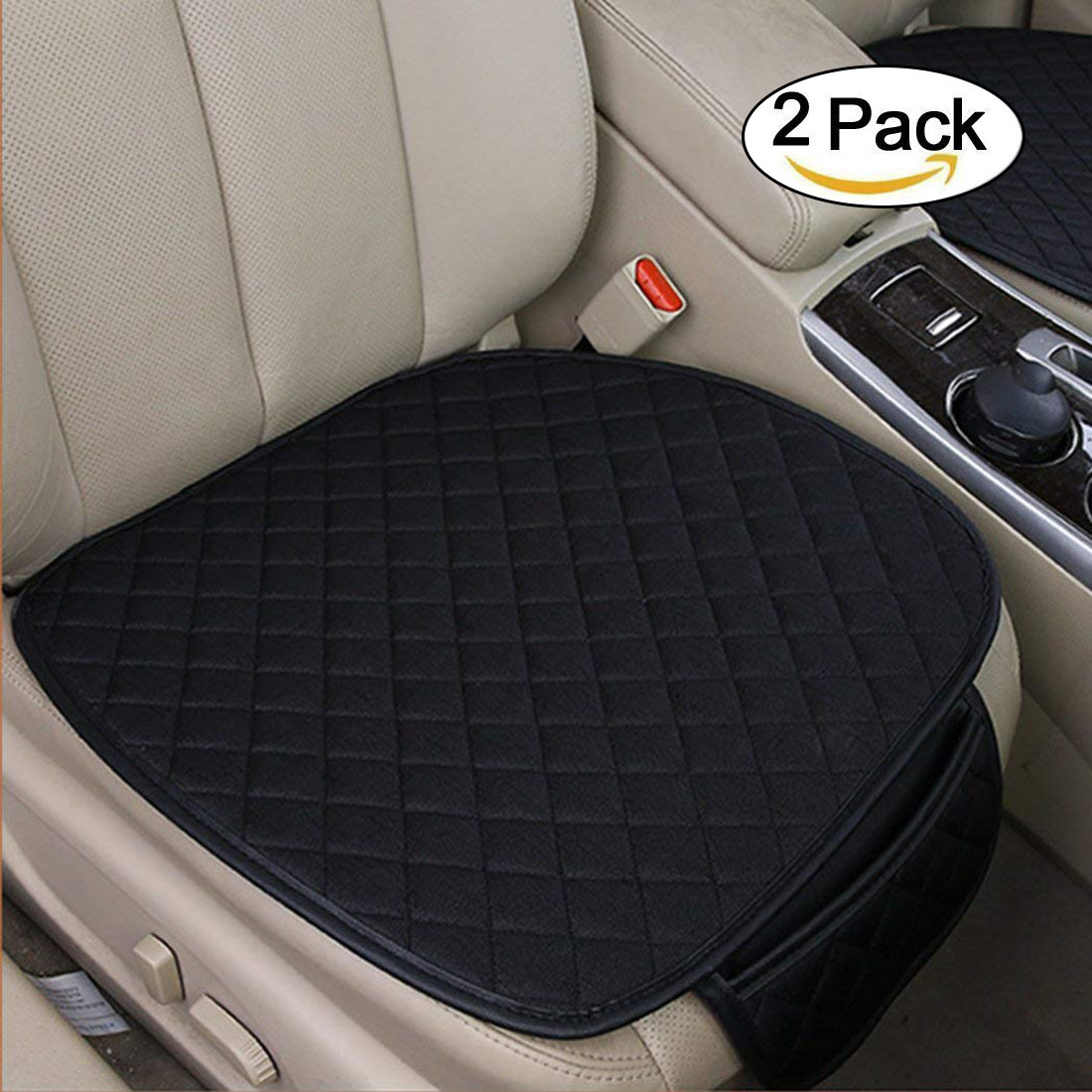 Housse de siège intérieur de voiture, 2 pièces, coussin de siège avant, tapis de protection de siège pour voiture, fournitures automobiles, chais