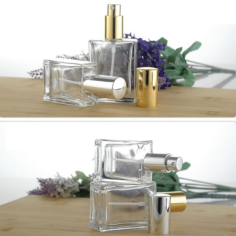 

30ML 50ML empty glass perfume bottles with mist atomizer refillable spray perfume glass fast shipping F20171522