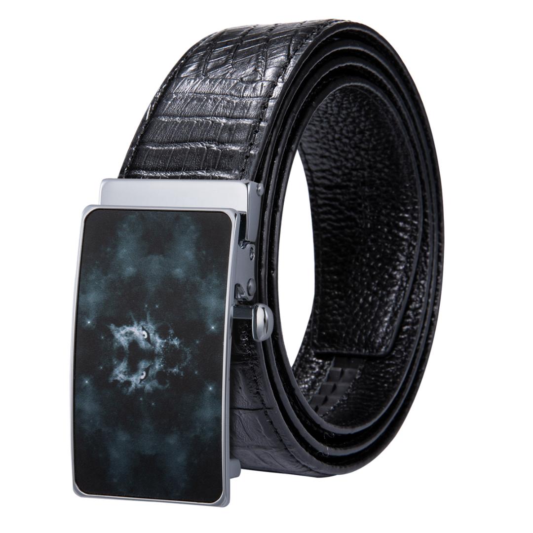 Ceinture Hommes Haute Qualité Automatique Hommes Cuir Décontractées Taille Sangle Avec Wolf Boucle