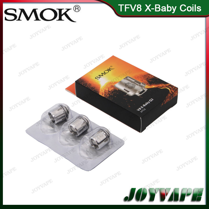 

Authentic SMOK TFV8 X-Baby Coil Heads M2 Q2 X4 T6 Replacement Atomizer Coils For Smoktech TFV8 X-Baby Tank 100% Original