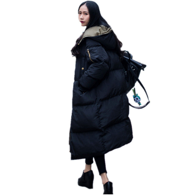 ALI TOPTINA VESTE FEMME Veste De Coton-rembourré Overknee Bas Coton Femme Épaississement Lâche 2018 Manteau D'hiver Haute Qualité Parka S18101203