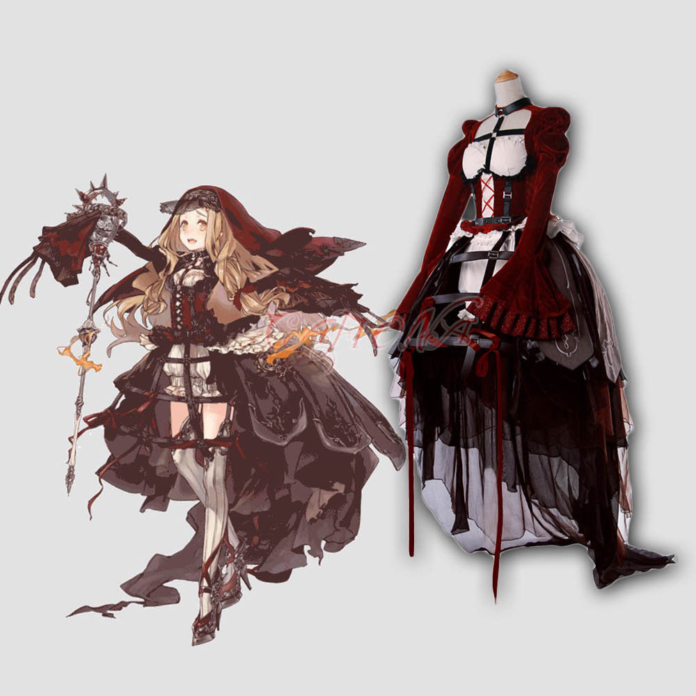 Women Gothic Dress Hot Game SINoALICE Cosplay Costume Fancy Girls Party Dresses Halloween-image-422995508