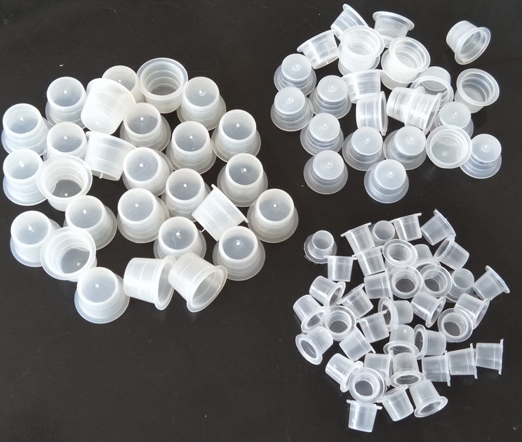 Tattoo Ink Caps Retail New Arrival Tattoo Supply 600 NEW Plastic Tattoo Ink Cups /ink caps Supplies 300S+200M+100L-image-68621773