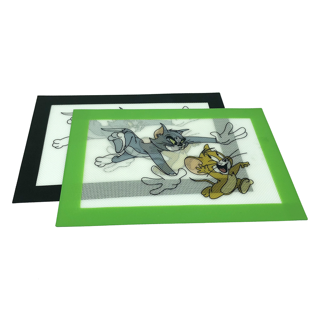 

Tom and Jerry funny new Heat resistance non-stick silicone baking mat anti slip mat dab wax oil extracts custom silicone dab mat